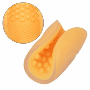 CALEXOTICS - MASTURBATORE BEADED GRIP ARANCIONE - immagine 4