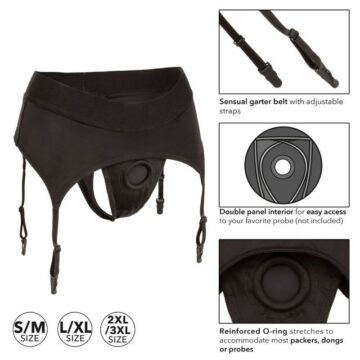 CALEXOTICS - PERIZOMA SENZA SFILATURA CON GIARRETTIERA S/M - immagine 3