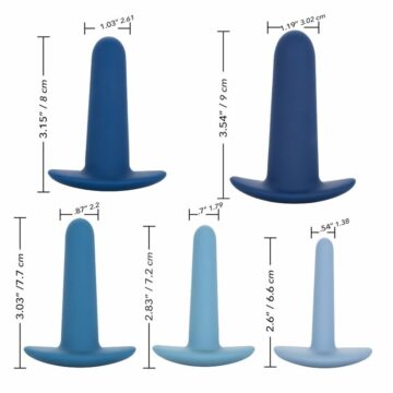 CALEXOTICS - SET PER ALLENAMENTO ANALE INDOSSABILE 5 PEZZI - immagine 3