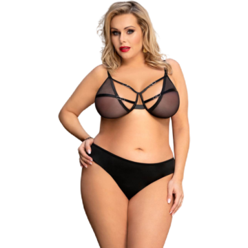 QUEEN LINGERIE SET DOS PIEZAS PLUS SIZE - immagine 3