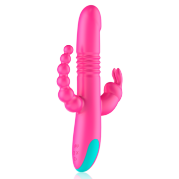 TRIPLA STIMOLAZIONE HAPPY LOKY DONALD: COMPATIBILE CON LA TECNOLOGIA WIRELESS ANALE, G-SPOT E CLITORIDEA WATCHME - immagine 4