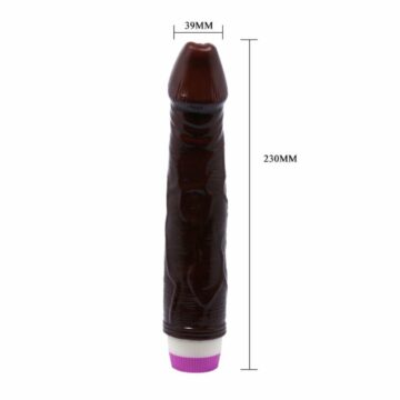 BAILE - VIBRATORE ONDE DI PIACERE 23 CM MARRONE - immagine 3