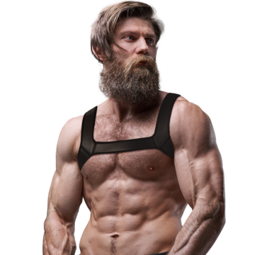 ATTEGGIAMENTO SOTTOMESSO FETISH - ARN S NEOPRENE CHEST UOMO TAGLIA L - immagine 3