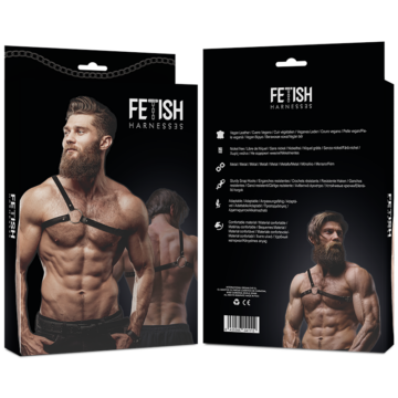 ATTEGGIAMENTO FETISH SOTTOMESSO - UOMO INCROCIATO CON SPALLA IN ECOPELLE ARN S - immagine 3