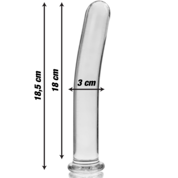 Dildo in Vetro 18,5 CM x 3 CM – Nebula Series by Ibiza - immagine 3