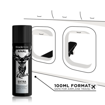 BLACK HOLE - GEL SILICONE BASE DILATAZIONE ANALE 100 ML - immagine 5