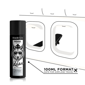 BLACK HOLE - RIPARAZIONE ANALE RELAX A BASE ACQUA CON IALURONE 100 ML - immagine 5