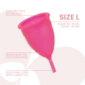INTIMICHIC COPA MENSTRUAL SILICONA MEDICA L - immagine 3