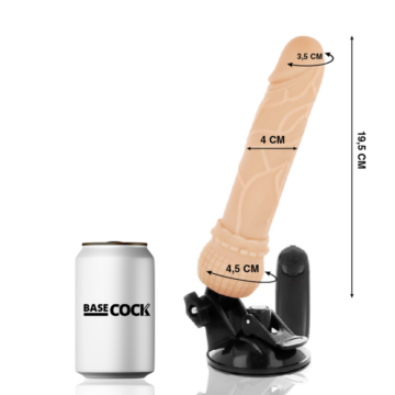 BASECOCK - VIBRATORE TELECOMANDO NATURALE REALISTICO 19,5 CM - immagine 2