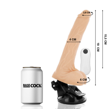 BASECOCK - VIBRATORE TELECOMANDO REALISTICO NATURALE 19 CM - immagine 2