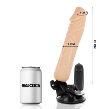 BASECOCK - VIBRATORE TELECOMANDO NATURALE REALISTICO 20 CM - immagine 2