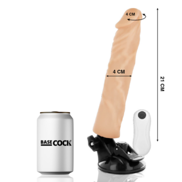 BASECOCK - VIBRATORE REALISTICO TELECOMANDO NATURALE 21CM - immagine 2