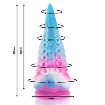EPIC - DILDO CON TENTACOLI BLU PHORCYS GRANDE - immagine 4