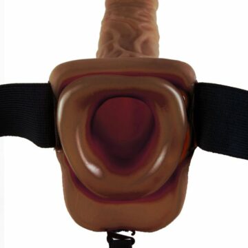 FETISH FANTASY SERIES - SERIES 9 HOLLOW STRAP-ON CON SFERE 22.9CM MARRONE - immagine 5