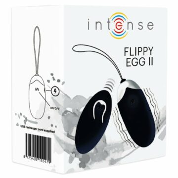 INTENSE - UOVO VIBRANTE FLIPPY II CON TELECOMANDO NERO - immagine 5