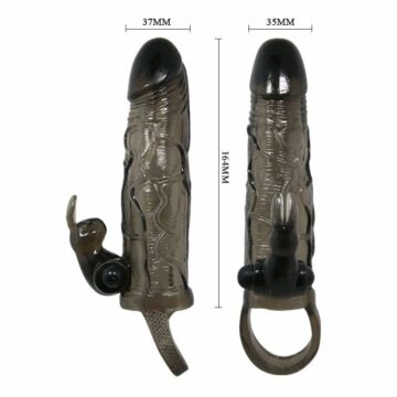 BAILE - COPERTURA PENE UOMO CORAGGIOSO CON CONIGLIO NERO 16.5 CM - immagine 5