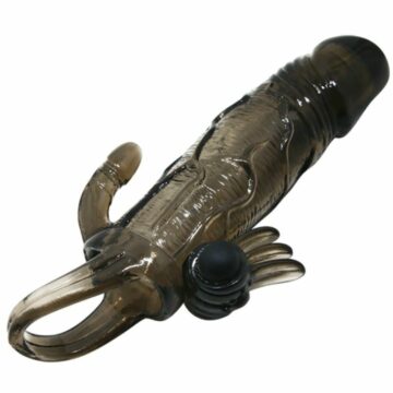 BAILE - COPRI PENE BRAVE MAN CON CLIT E STIMOLAZIONE ANALE DOPPIO BULLET NERO 16.5 CM - immagine 5