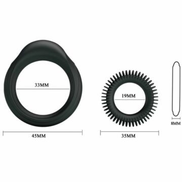 BAILE - KIT 2 ANELLI IN SILICONE RING MANHOOD - immagine 5