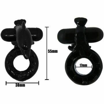 BAILE - ANELLO SWEET ANELLO CON STIMOLATORE CLITORIDE DELFIN - immagine 3