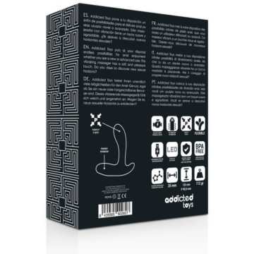 ADDICTED TOYS - MASSAGGIATORE ANALE VIBRAZIONE NERA - immagine 5