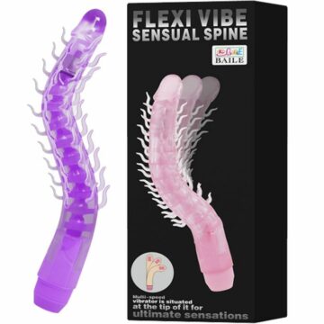 Dildo Vibrante Sensual Spine Flexi Vibe - 23.5 CM - Baile - immagine 3