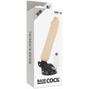 BASECOCK - VIBRATORE REALISTICO TELECOMANDO FLESH 20 CM - immagine 4