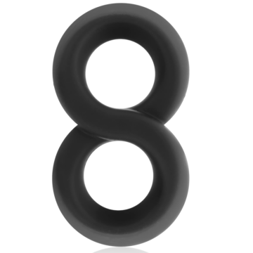POWERING - ANELLO PER PENE E TESTICOLI SUPER FLESSIBILE E RESISTENTE PR12 NERO - immagine 2