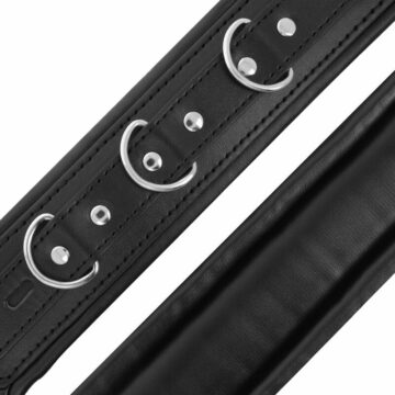 DARKNESS HANDCUFFS WRIST CUFFS BLACK - immagine 3