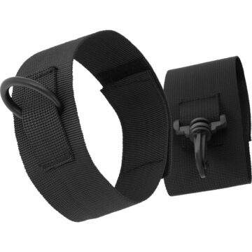 DARKNESS BEGINNERS NYLON  ANKLE  CUFFS  BLACK - immagine 4