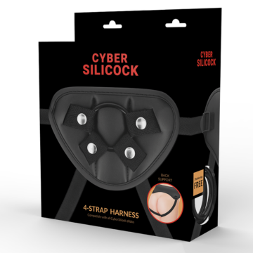 CYBER SILICOCK ARNÉS CON 3 ANILLAS SILICONA - immagine 5