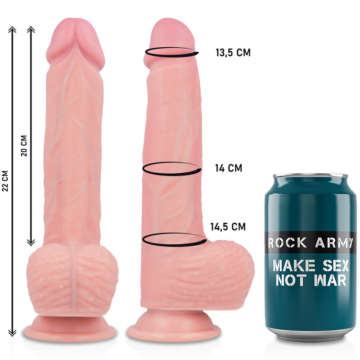 ROCKARMY - IMBRACATURA + VIBRATORE IN SILICONE LIQUIDO TELECOMANDO APACHE PREMIUM 22CM - immagine 4