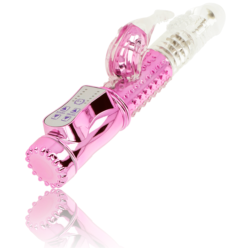 OHMAMA - VIBRATORE CON FUNZIONE DI ROTAZIONE E STIMOLATORE DEL CLITORIDE - immagine 3
