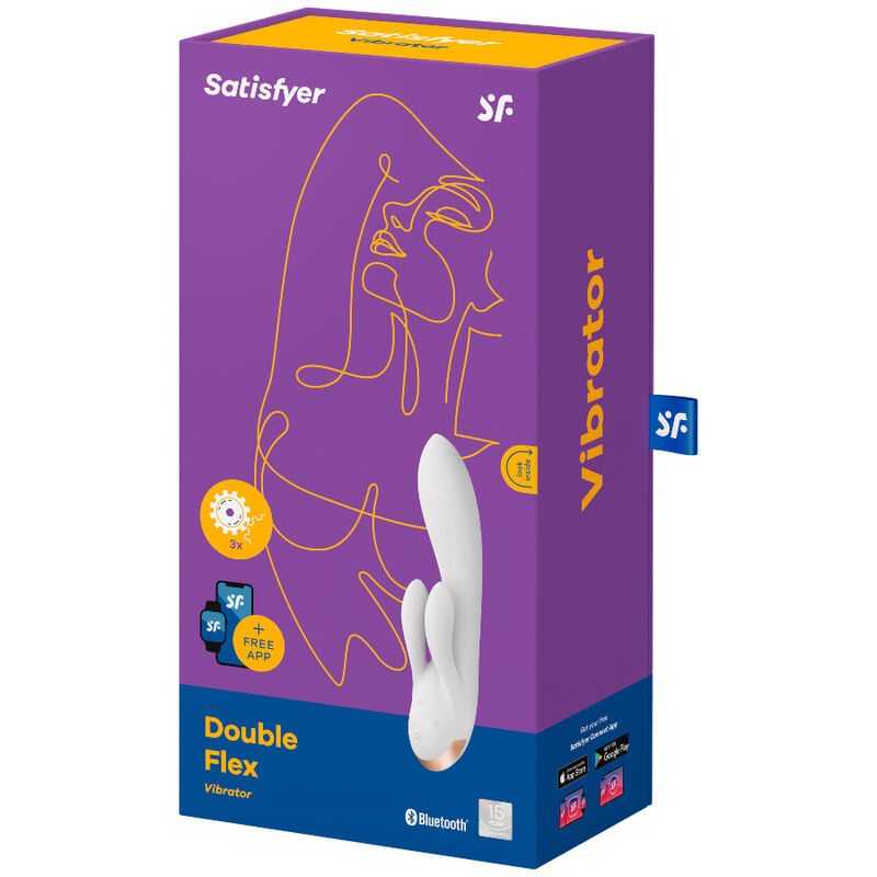 SATISFYER DOUBLE FLEX VIBRATOR APP - BLACK - immagine 4