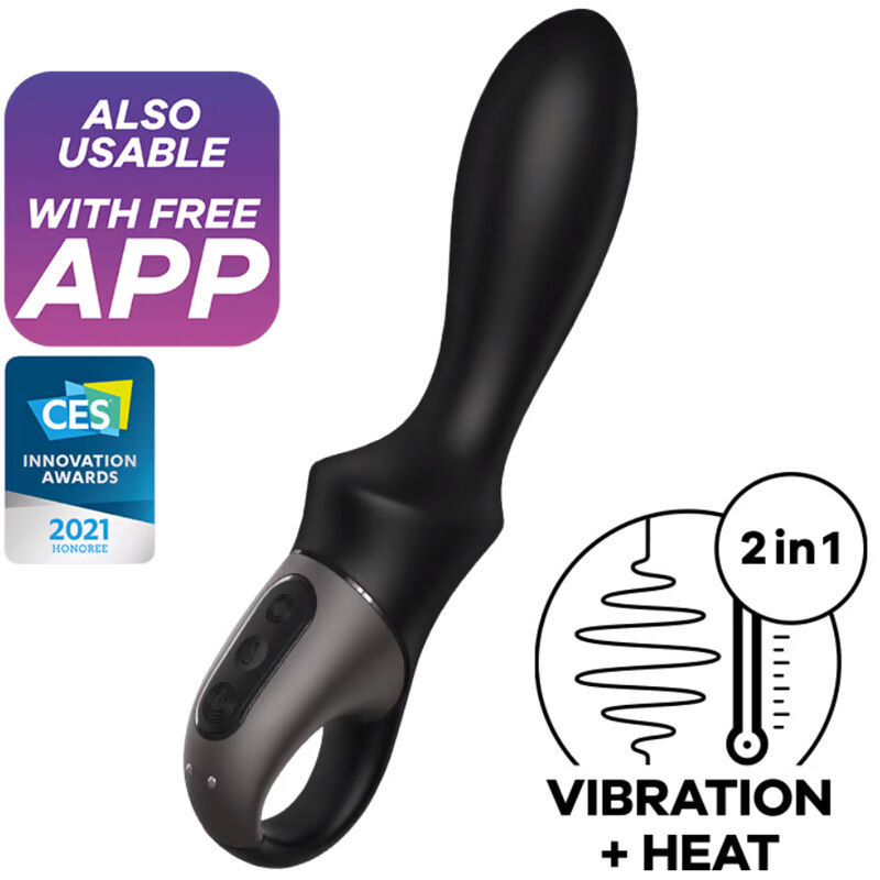 Satisfyer – App Vibratore Anale Heat Climax Nero