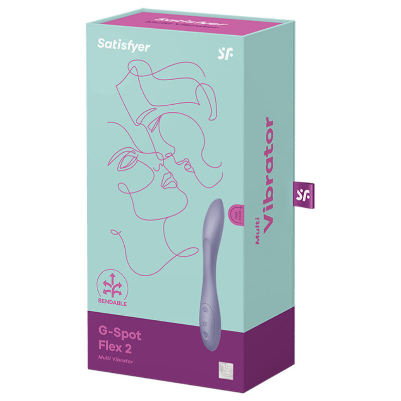 SATISFYER - MULTI VIBRATORE G-SPOT FLEX 2 VIOLA - immagine 4