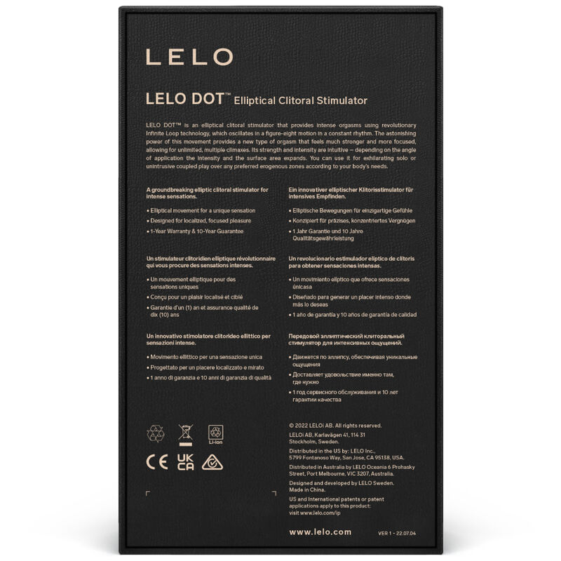 LELO - STIMOLATORE CLITORIDE DOT - ACQUA - immagine 3