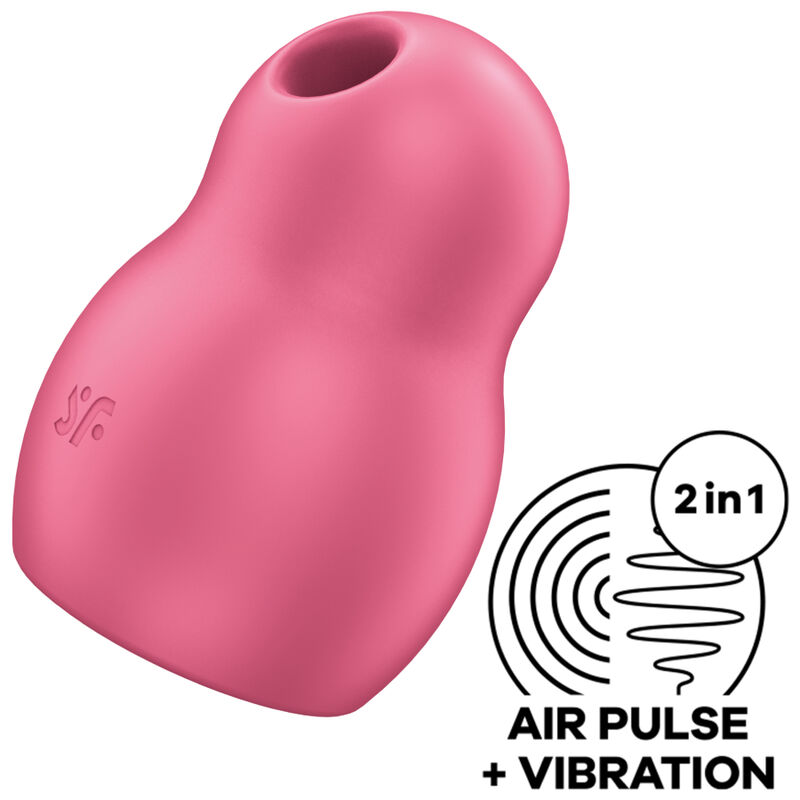 SATISFYER PRO TO GO 1 DOUBLE AIR PULSE STIMULATOR  VIBRATOR - GREEN