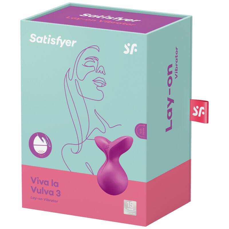 SATISFYER VIVA LA VULVA 3 LAY-ON VIBRATOR - GREEN - immagine 4