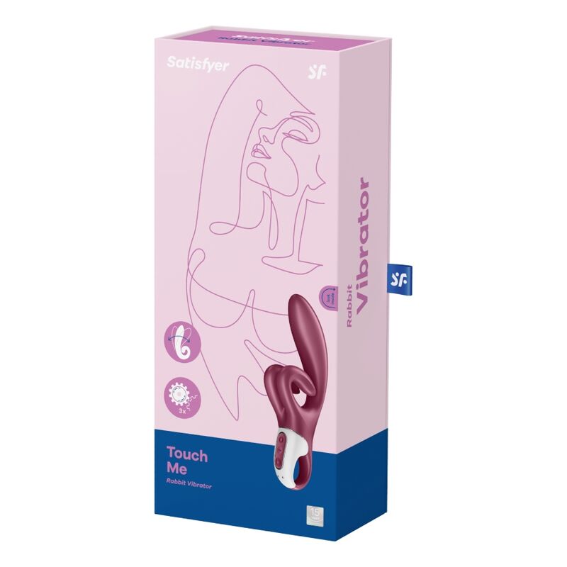 SATISFYER TOUCH ME RABBIT VIBRATION - RED - immagine 5