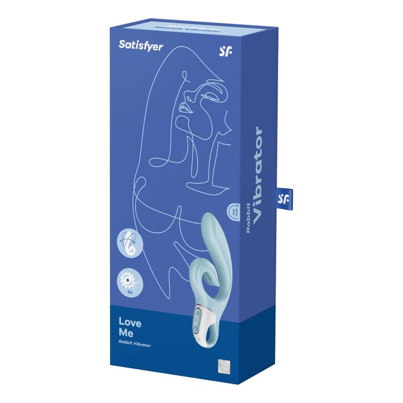 SATISFYER LOVE ME RABBIT VIBRATION - RED - immagine 5