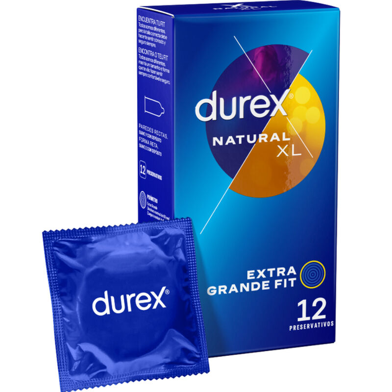 Durex – Naturale Xl 12 Unità – Trasparenti e Lubrificanti