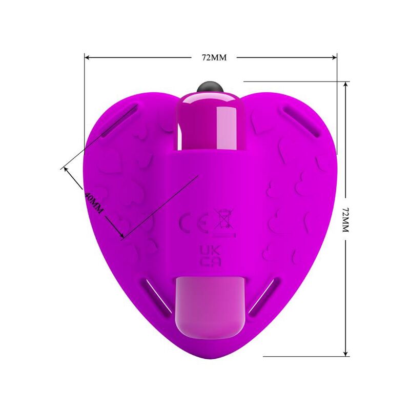 Pretty Love – Massaggiatore per Clitoride Heartbeat Viola - immagine 5