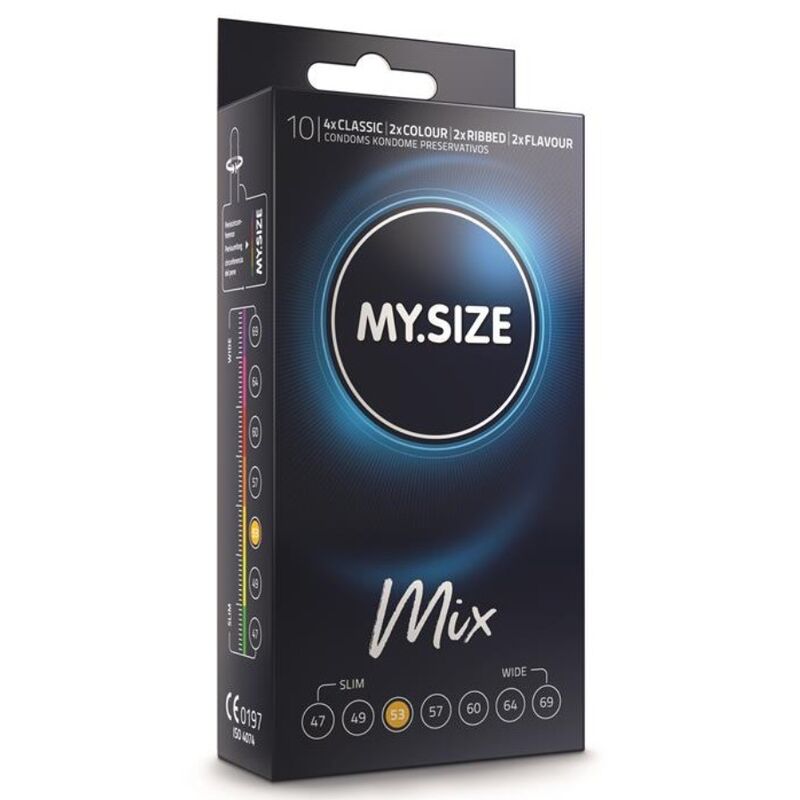 My Size – Mix Preservativi 53 MM – 10 Unità