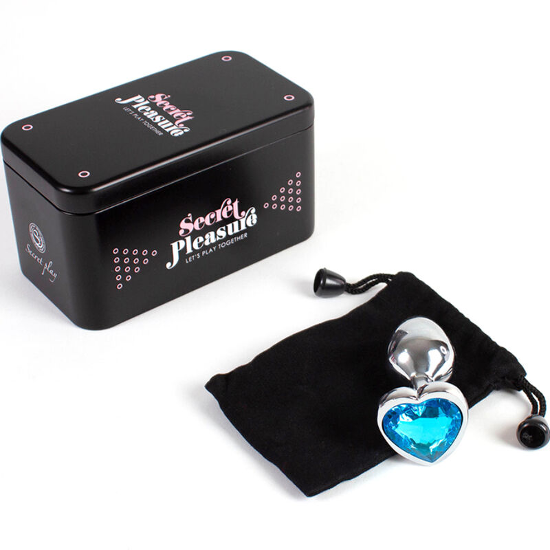 SECRETPLAY - TAPPO IN METALLO CUORE BLU TAGLIA PICCOLO 7 CM - immagine 4