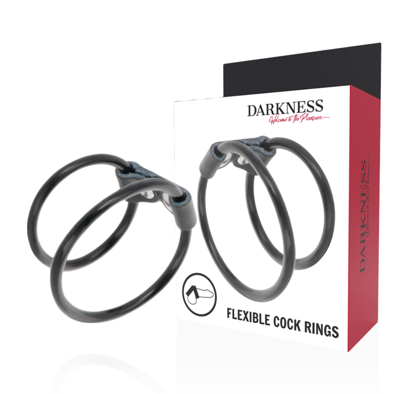 ANELLO DOPPIO CAZZO IN PELLE DARKNESS