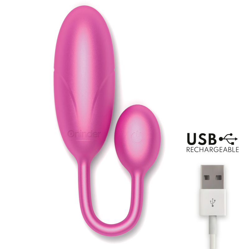 ONINDER™ - UOVO VIBRANTE DENVER ROSA 7 X 2,7 CM APP GRATUITA - immagine 5