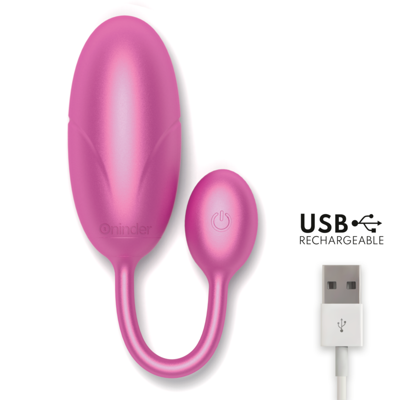 ONINDER™ - UOVO VIBRANTE TOKYO ROSA 7,5 X 3,2 CM APP GRATUITA - immagine 5