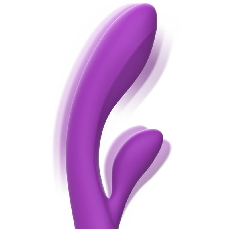 INTENSE - VIBRATORE LUIGI RABBIT SILICONE LIQUIDO VIOLA - immagine 5