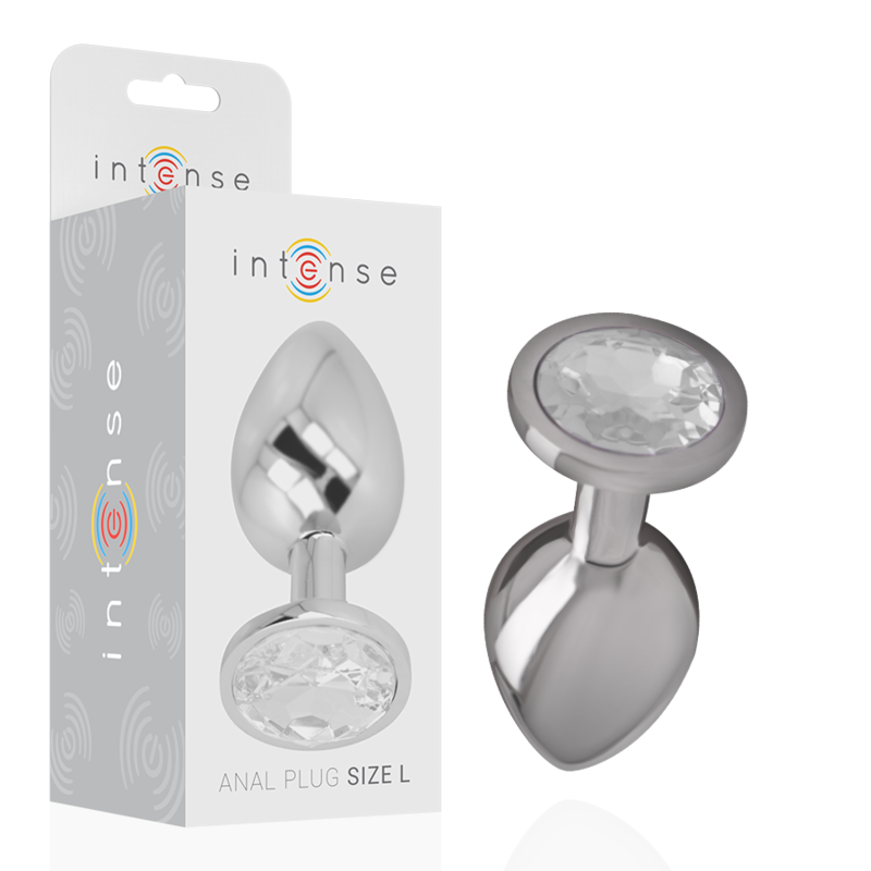 INTENSE - ANAL PLUG METAL SILVER SIZE L