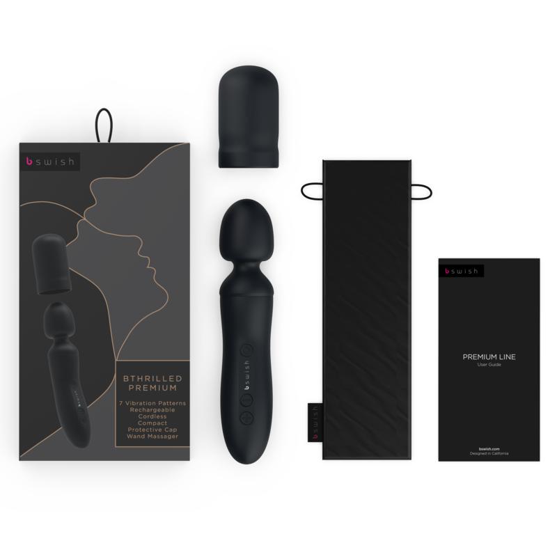 B SWISH - BACCHETTA VIBRATORE BTHRILLED PREMIUM NERA - immagine 4